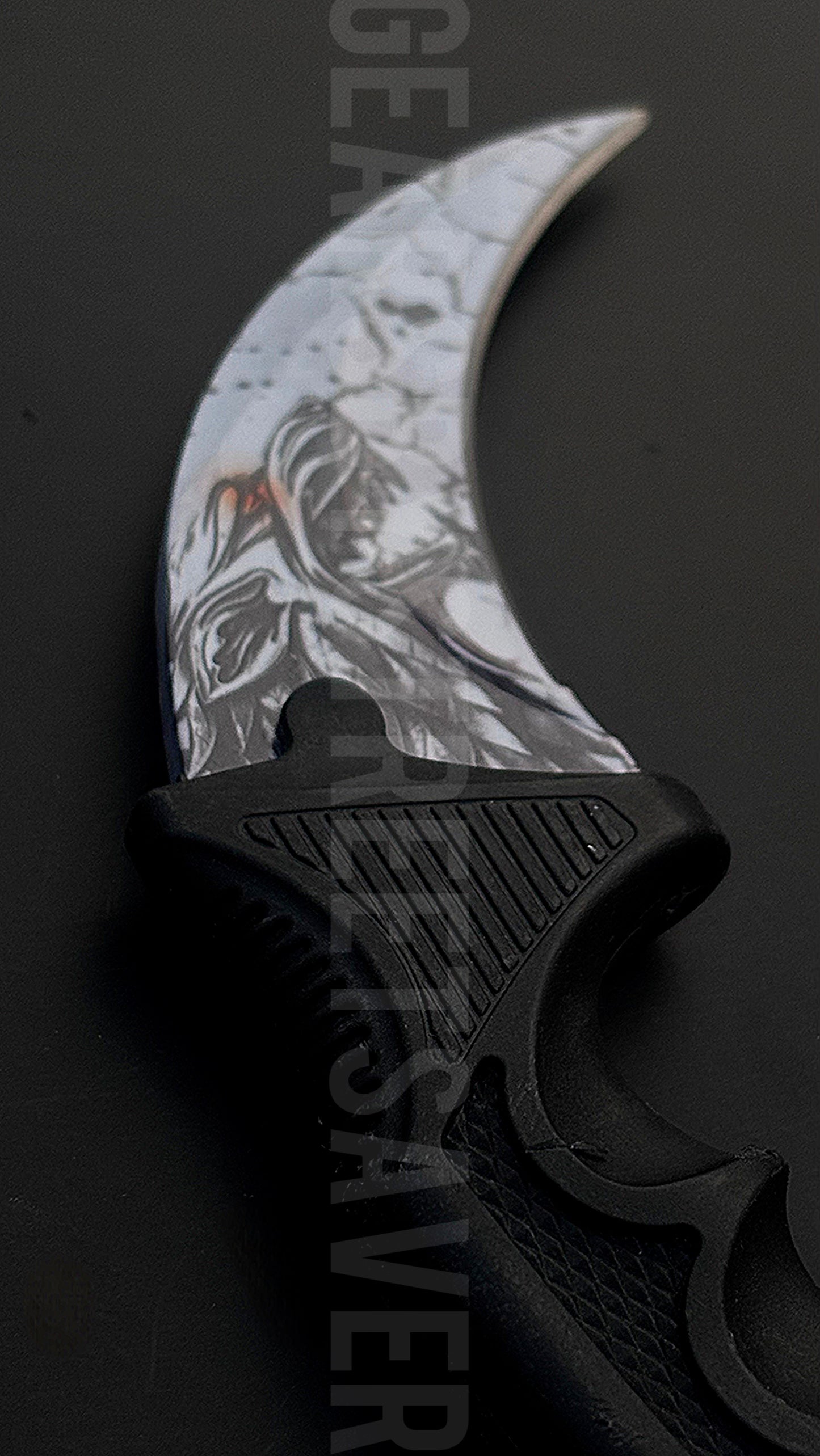 Dire Wolf Karambit Knife – White Edition | Premium Tactical Survival Knife