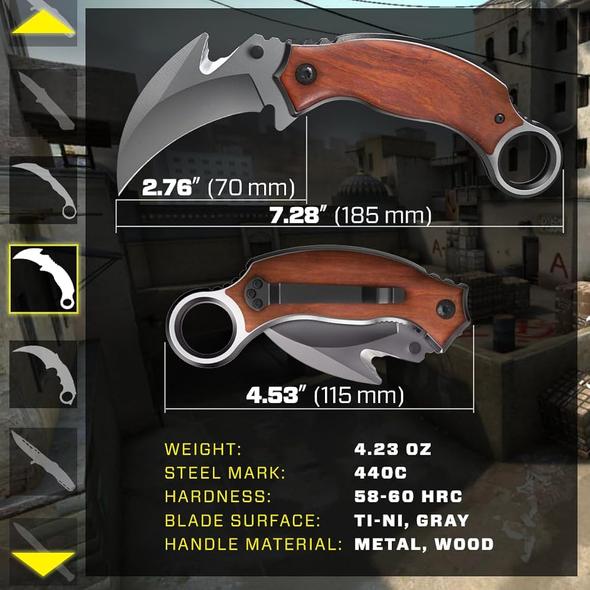 Tactical knife Karambit DERESRINA X52