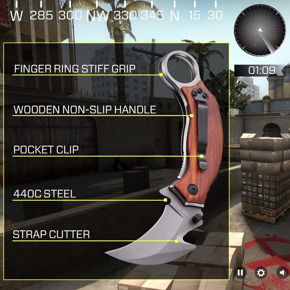 Tactical knife Karambit DERESRINA X52