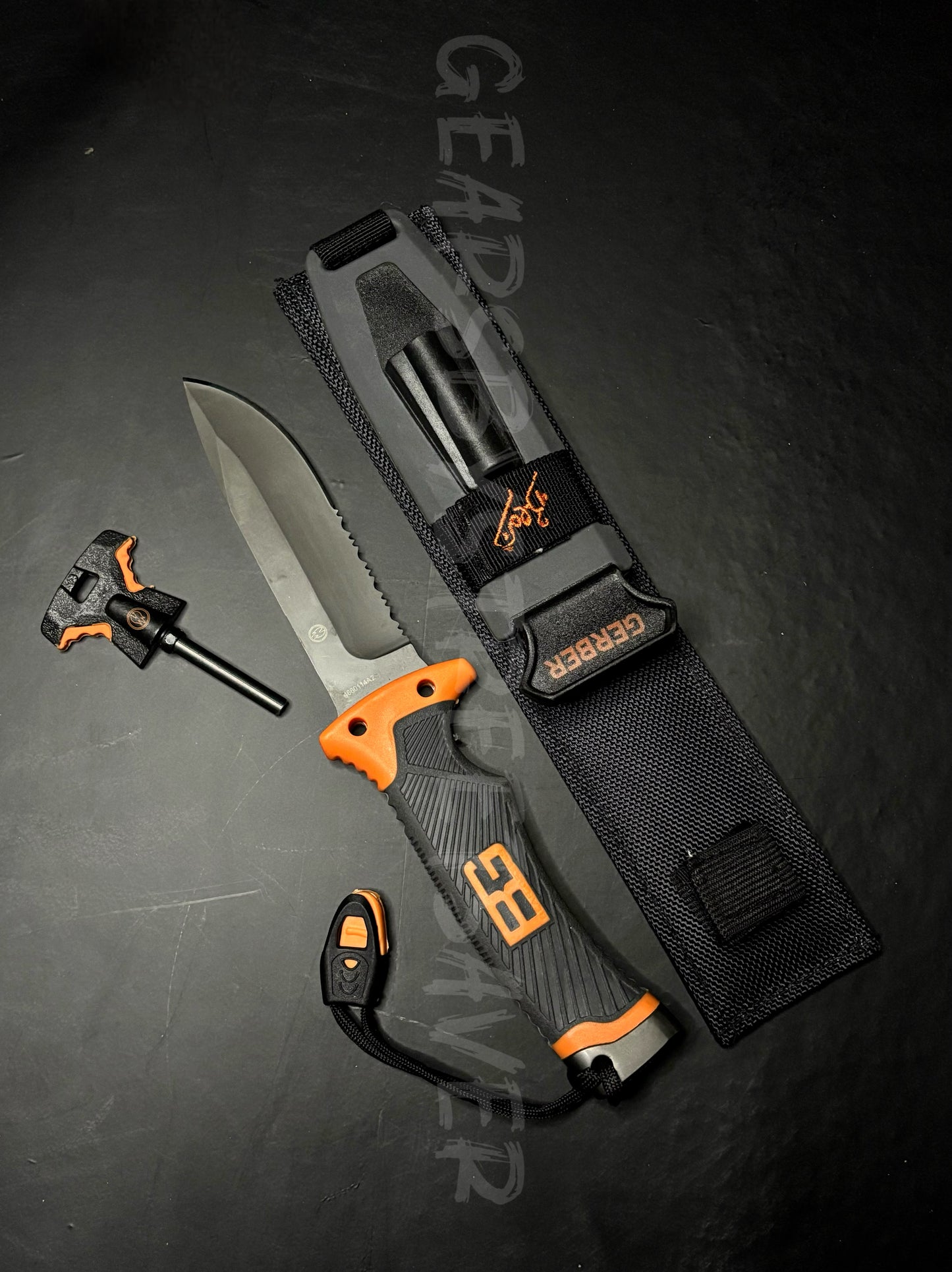 Bear Grylls X Gerber Survival Kit With Fire Starter & Whistle