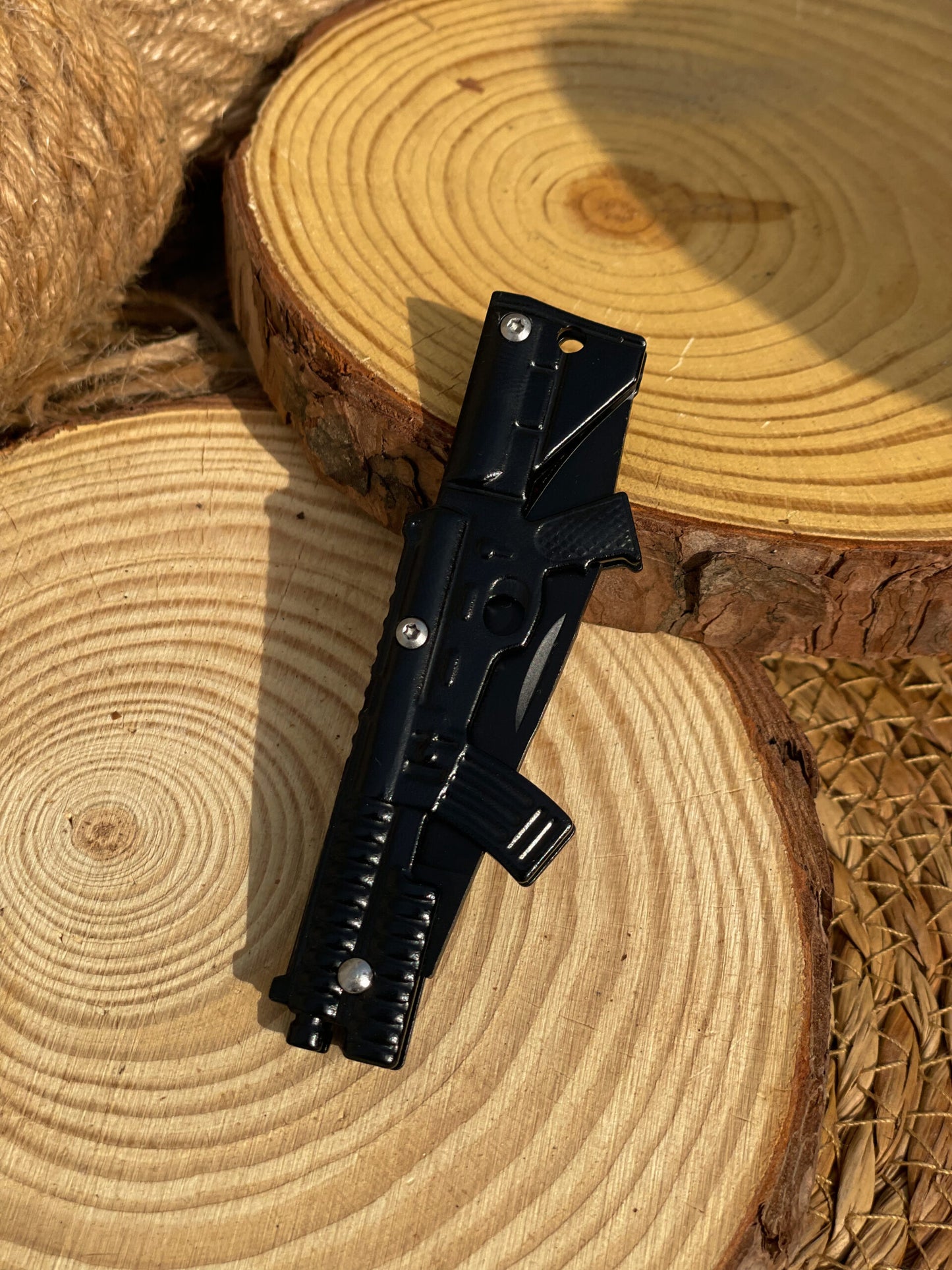 KEYCHAIN BLACK FOLDABLE AK47