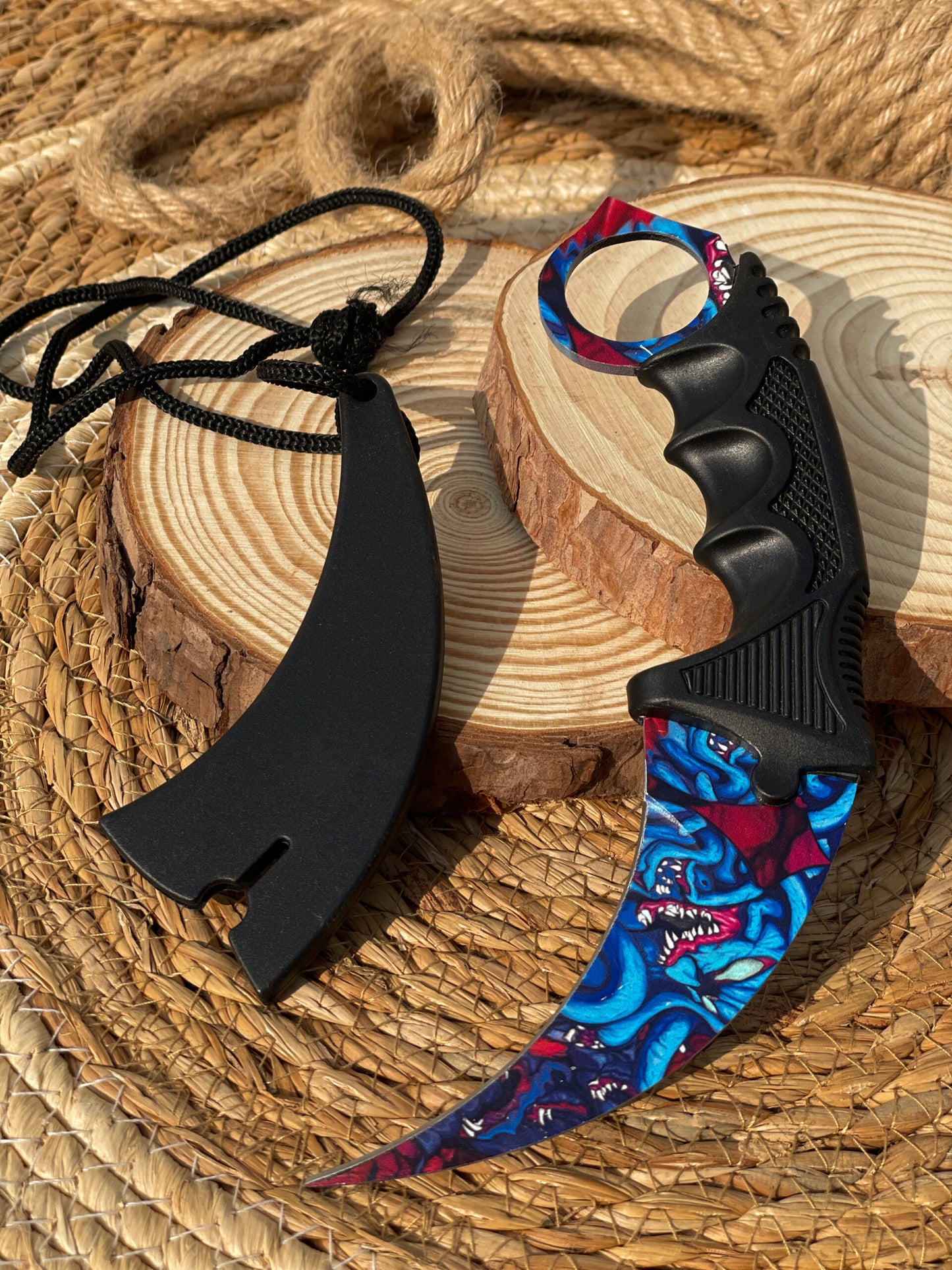 Blue Monster Karambit