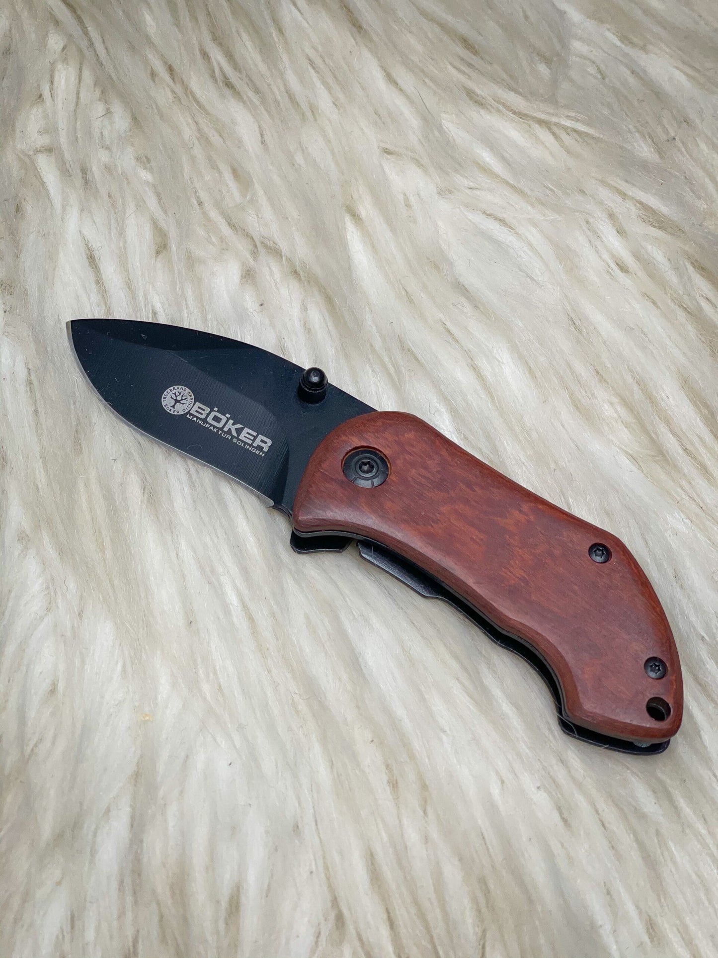 Boker Wood Handle Mini Foldable