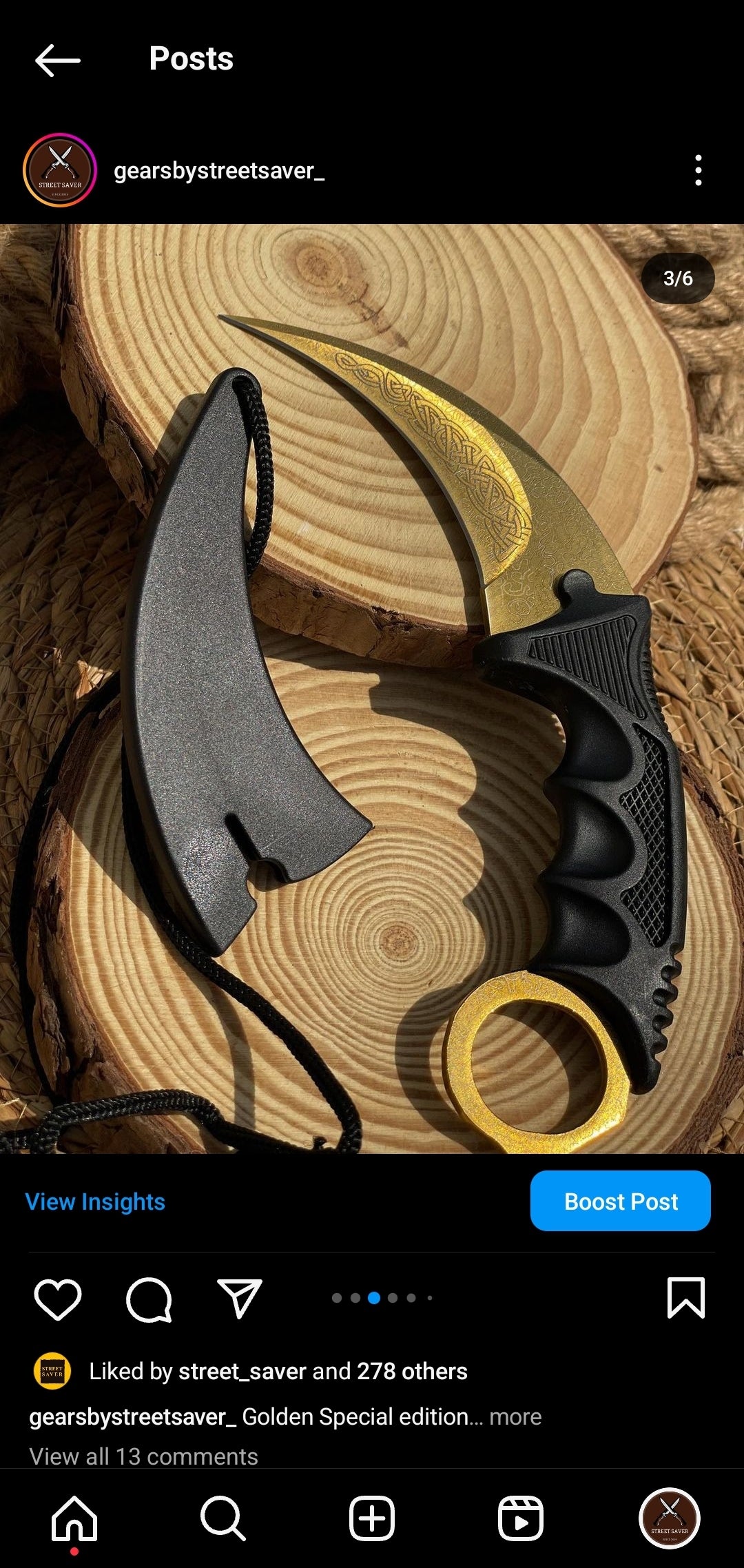 Golden karambit ( Special Edition )