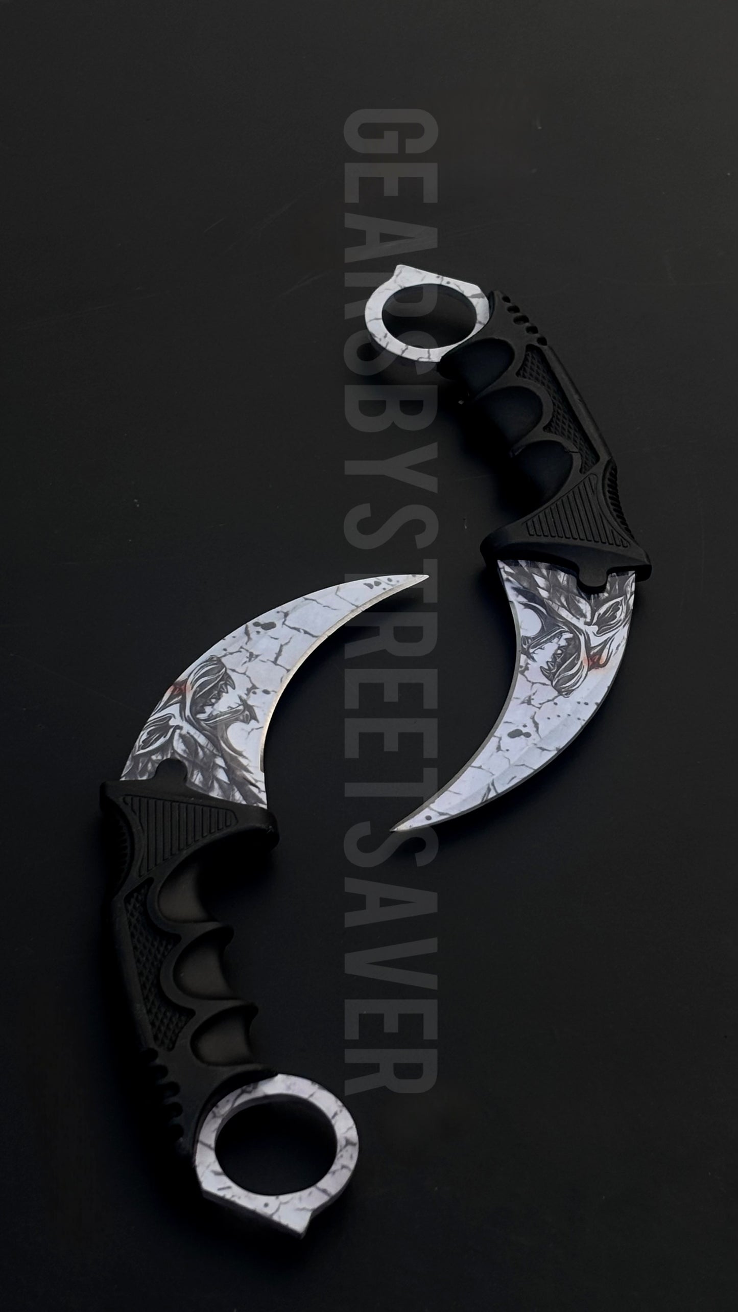 Dire Wolf Karambit Knife – White Edition | Premium Tactical Survival Knife