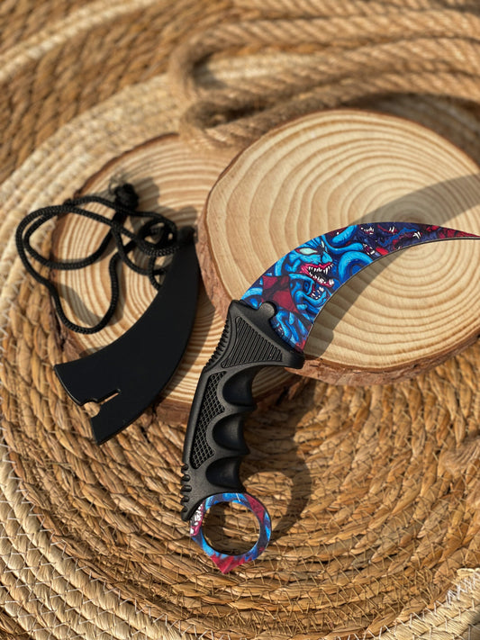 Blue Monster Karambit