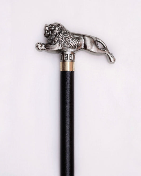 Handcrafted Lion walking cane